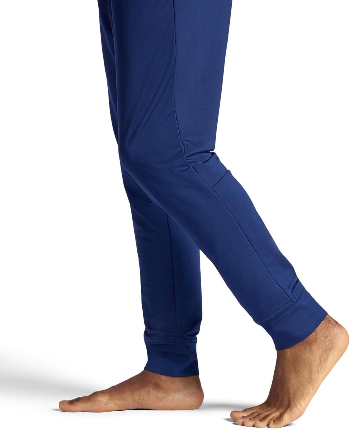 imageGaiam Mens Zen Flex Jogger Standard Fit 30 Inseam Stretch Midweight MaterialMedieval Blue
