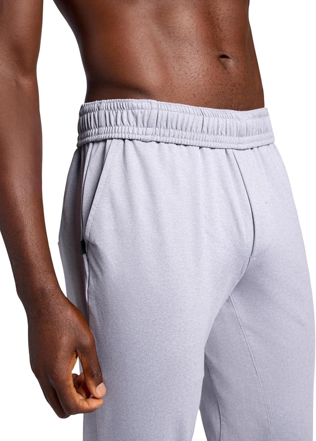imageGaiam Mens Zen Flex Jogger Standard Fit 30 Inseam Stretch Midweight MaterialSleet Heather