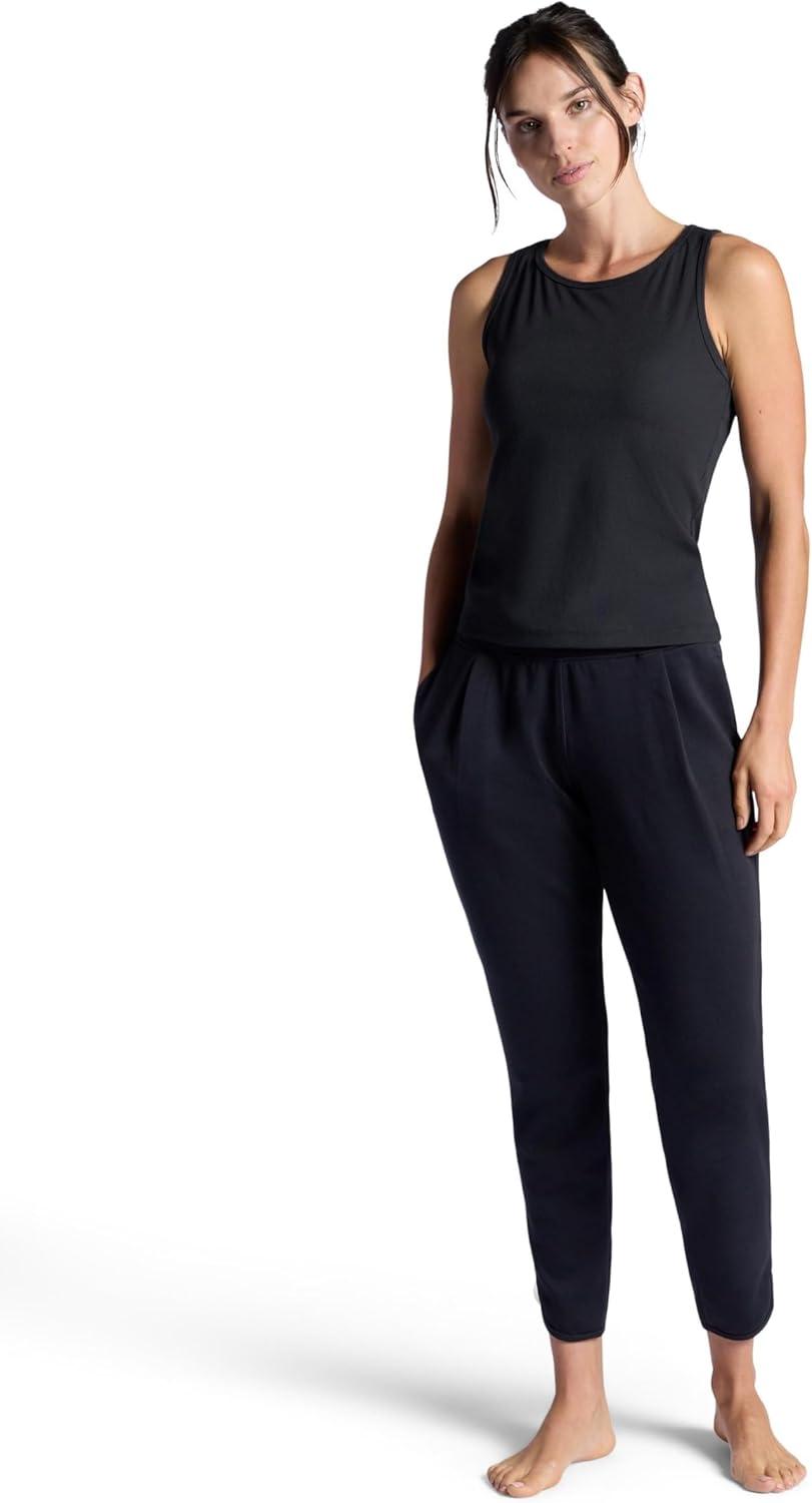 imageGaiam Womens Hudson Straight Pant Relaxed Fit 285 Inseam Stretch Midweight MaterialBlack Tap Shoe