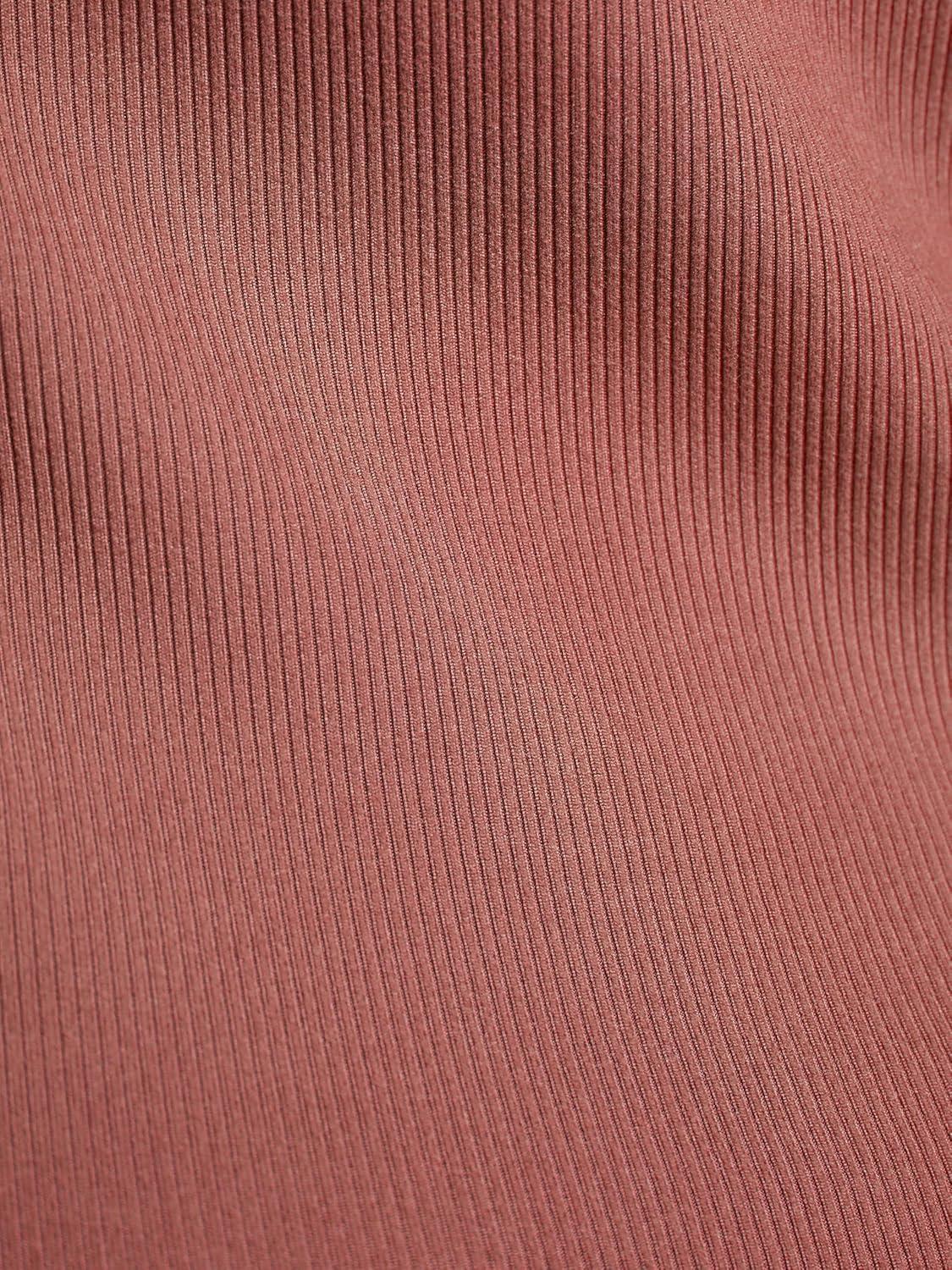 imageGaiam Womens Ribbed Crewneck Tank Top Cropped Fit Stretch Midweight Material MoistureWickingCafe Mocha