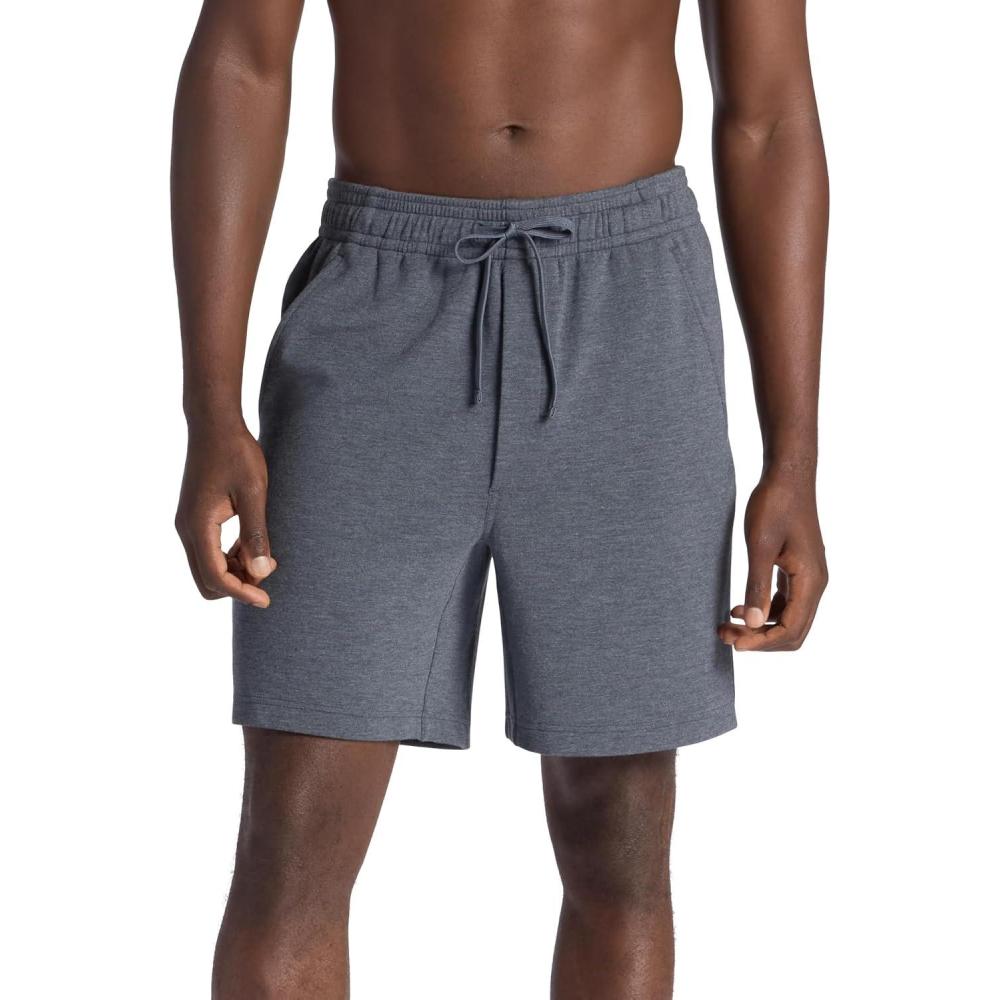 imageGaiam Mens Flow State 7 Short Relaxed Fit Stretch Lightweight MaterialCool Grey Heather