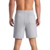 Gaiam Men’s Flow State 7” Short, Relaxed Fit, Stretch Lightweight Material(Sleet)