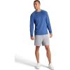 Gaiam Men’s Flow State 7” Short, Relaxed Fit, Stretch Lightweight Material(Sleet)