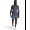 Gaiam Men’s Power Long Sleeve Crewneck Top, Standard Fit, Stretch Heavyweight Fleece Material(Ebony Heather)