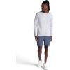 Gaiam Men’s Power Long Sleeve Crewneck Top, Standard Fit, Stretch Heavyweight Fleece Material(Sleet Heather)