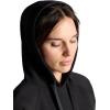Gaiam Women’s Hudson Hoodie, Relaxed Fit, Stretch Cool Touch Fabric(Black (Tap Shoe))