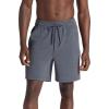 Gaiam Men’s Flow State 7” Short, Relaxed Fit, Stretch Lightweight Material(Cool Grey Heather)