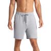 Gaiam Men’s Flow State 7” Short, Relaxed Fit, Stretch Lightweight Material(Sleet)