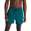Gaiam Men’s Lunge 5” Short, Standard Fit, Stretch Lightweight Material, Moisture-Wicking(Deep Teal)