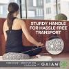 Gaiam Meditation Cushion Crescent Zafu Style Yoga Pillow