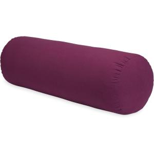 Gaiam Sol Round Yoga Bolster – Supportive Cotton Yoga Pillow for Meditation, Pilates & Relaxation
