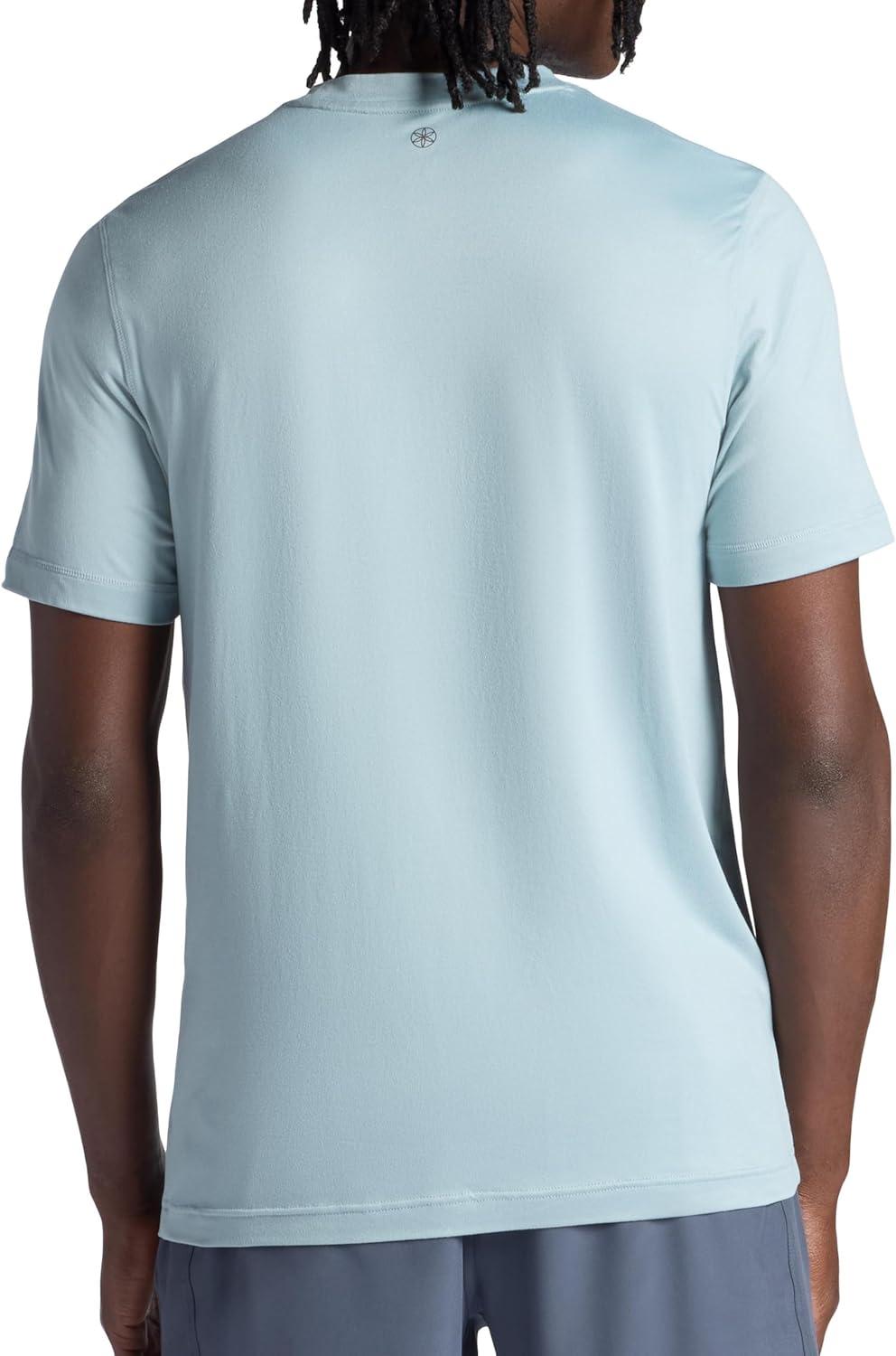 imageGaiam Mens Everyday Basic Crewneck Top Standard Fit Stretch Midweight MaterialSlate