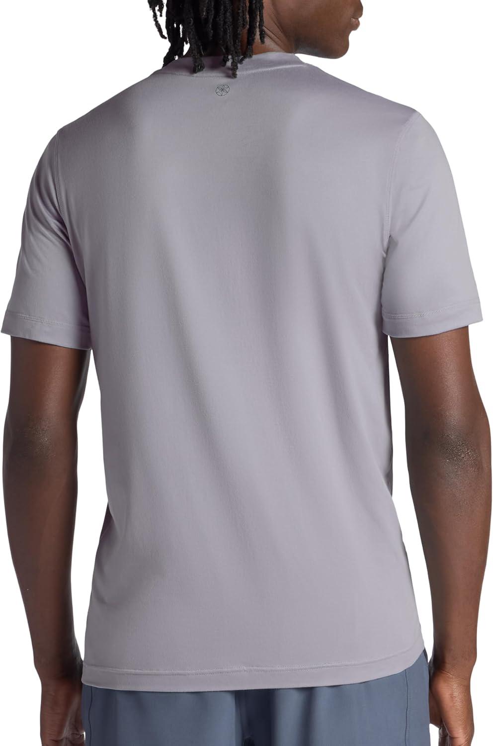 imageGaiam Mens Everyday Basic Crewneck Top Standard Fit Stretch Midweight MaterialSleet