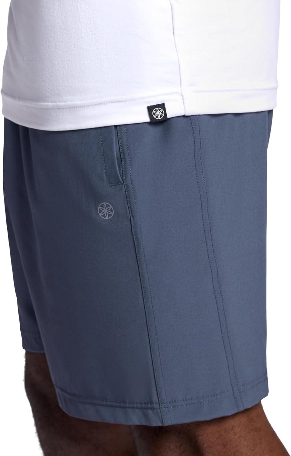 imageGaiam Mens Everyday Basic Crewneck Top Standard Fit Stretch Midweight MaterialStark White