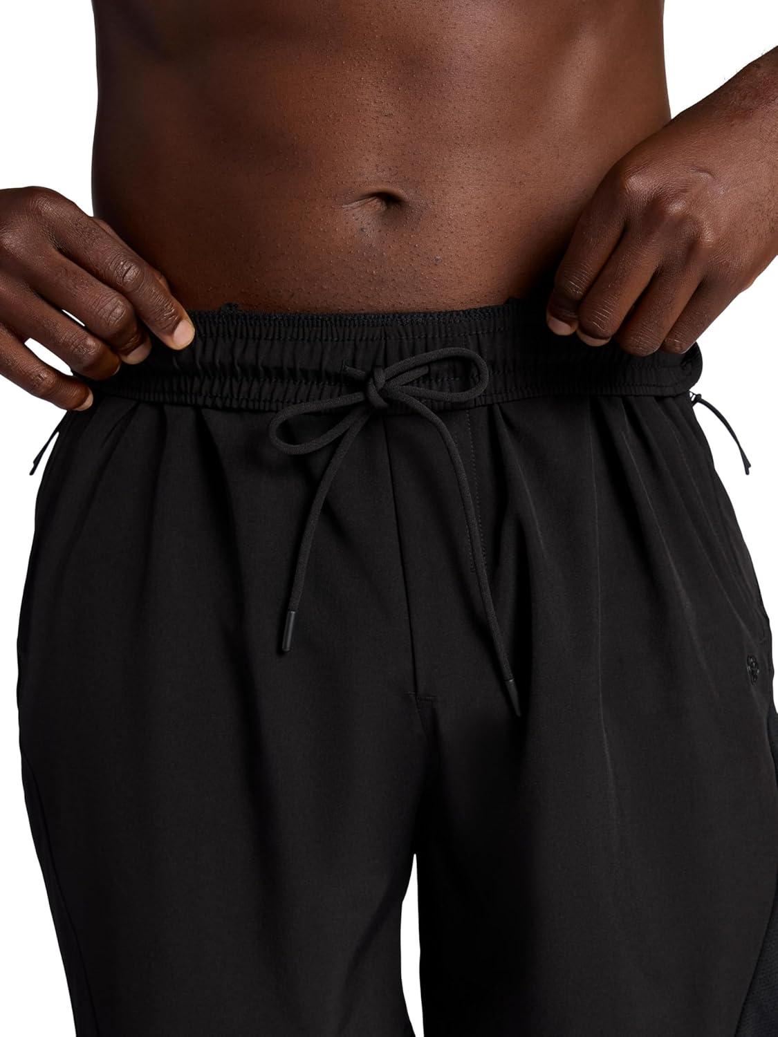 imageGaiam Mens Veda Short Standard Fit Stretch Lightweight Material MoistureWickingBlack 7 Inseam