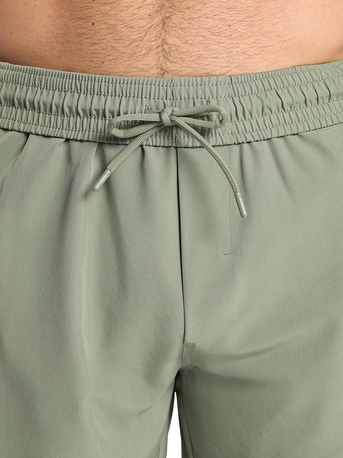 imageGaiam Mens Veda Short Standard Fit Stretch Lightweight Material MoistureWickingSea Spray 7 Inseam