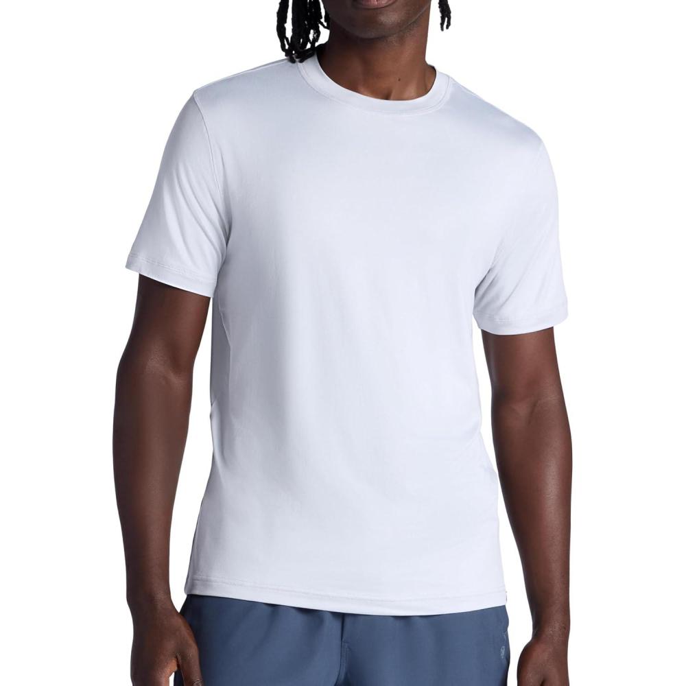 imageGaiam Mens Everyday Basic Crewneck Top Standard Fit Stretch Midweight MaterialMicrochip