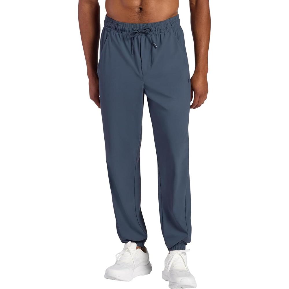 imageGaiam Mens Mountain 20 Ob Pant Slim Fit 30 Inseam Stretch Lightweight Material MoistureWickingCool Grey