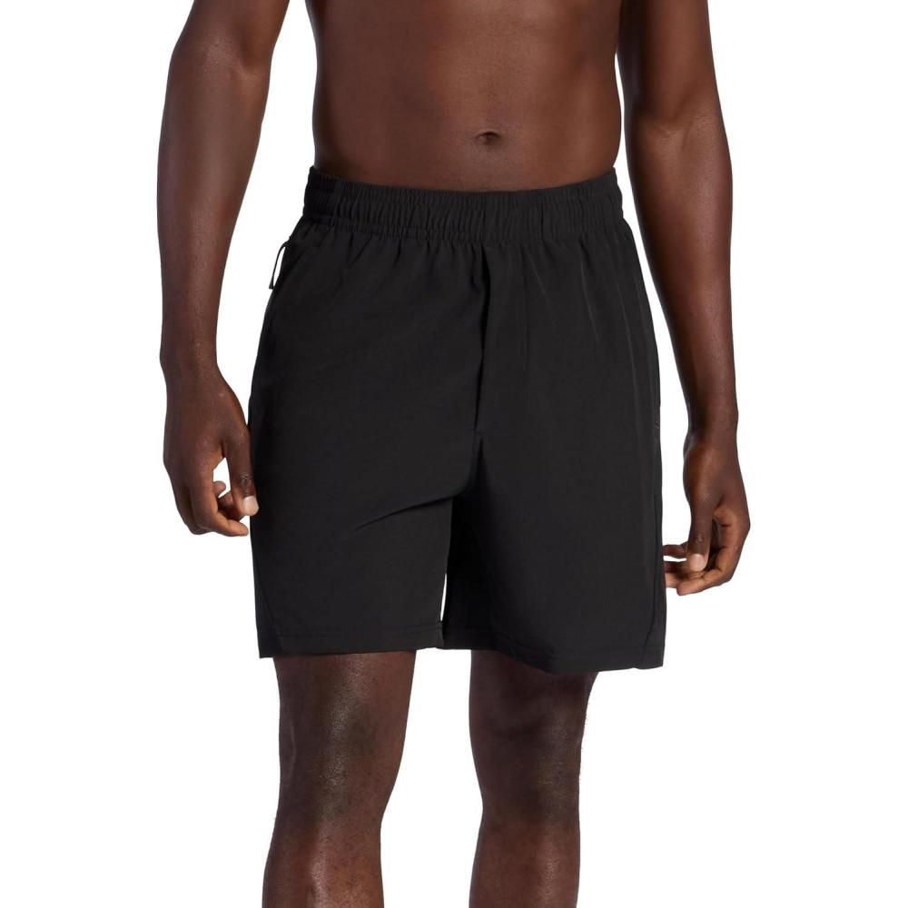 imageGaiam Mens Veda Short Standard Fit Stretch Lightweight Material MoistureWickingBlack  7 Inseam
