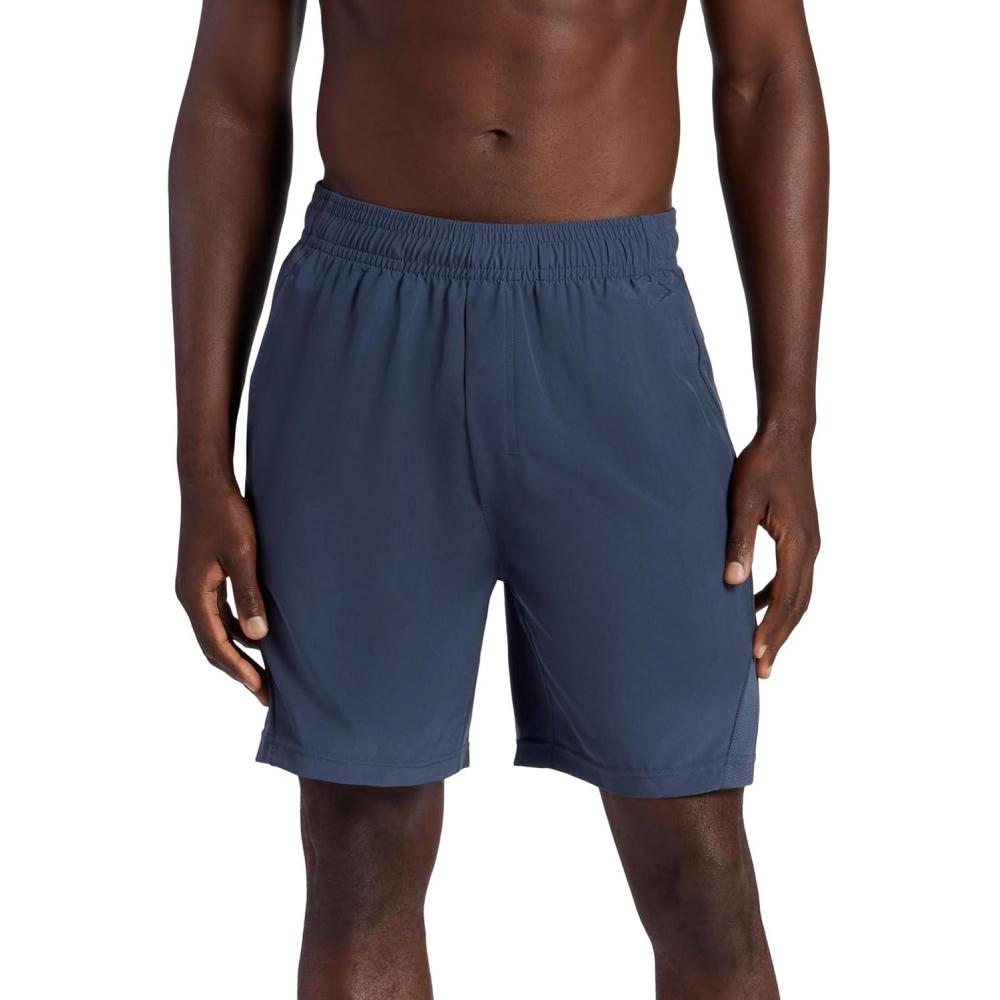 imageGaiam Mens Veda Short Standard Fit Stretch Lightweight Material MoistureWickingCool Grey  7 Inseam