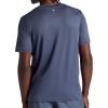 Gaiam Men’s Everyday Basic Crewneck Top, Standard Fit, Stretch Midweight Material(Cool Grey)