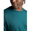 Gaiam Men’s Everyday Basic Crewneck Top, Standard Fit, Stretch Midweight Material(Deep Teal)