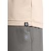 Gaiam Men’s Everyday Basic Crewneck Top, Standard Fit, Stretch Midweight Material(Humus)