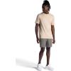Gaiam Men’s Everyday Basic Crewneck Top, Standard Fit, Stretch Midweight Material(Humus)