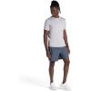 Gaiam Men’s Everyday Basic Crewneck Top, Standard Fit, Stretch Midweight Material(Slate Heather)