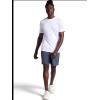 Gaiam Men’s Everyday Basic Crewneck Top, Standard Fit, Stretch Midweight Material(Stark White)