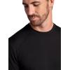 Gaiam Men’s Long Sleeve Crewneck Top, Standard Fit, Stretch Midweight Material(Black – Bliss Balance)