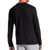 Gaiam Men’s Long Sleeve Crewneck Top, Standard Fit, Stretch Midweight Material(Black – Bliss Balance)