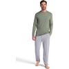 Gaiam Men’s Long Sleeve Crewneck Top, Standard Fit, Stretch Midweight Material(Sea Spray – Bliss Balance)