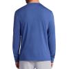 Gaiam Men’s Long Sleeve Crewneck Top, Standard Fit, Stretch Midweight Material(True Navy – Bliss Balance)