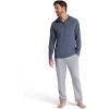 Gaiam Men’s Serenity Flow Long Sleeve Cowl Neck Quarter-zip Hoodie, Standard Fit, Stretch Midweight Material(Cool Grey Heather)