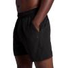 Gaiam Men’s Veda Short, Standard Fit, Stretch Lightweight Material, Moisture-Wicking(Black – 5″ Inseam)