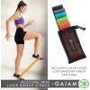 Gaiam Restore Mini Resistance Loop Bands – 5 Pack Booty Bands with 5 Resistance Levels – Loop Resistance Bands for Exercise and Rehab – Includes Guide and Carry Bag