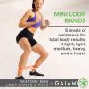 Gaiam Restore Mini Resistance Loop Bands – 5 Pack Booty Bands with 5 Resistance Levels – Loop Resistance Bands for Exercise and Rehab – Includes Guide and Carry Bag