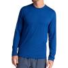 Gaiam Men’s Long Sleeve Crewneck Top, Standard Fit, Stretch Midweight Material(Limoges Heather – Intent)