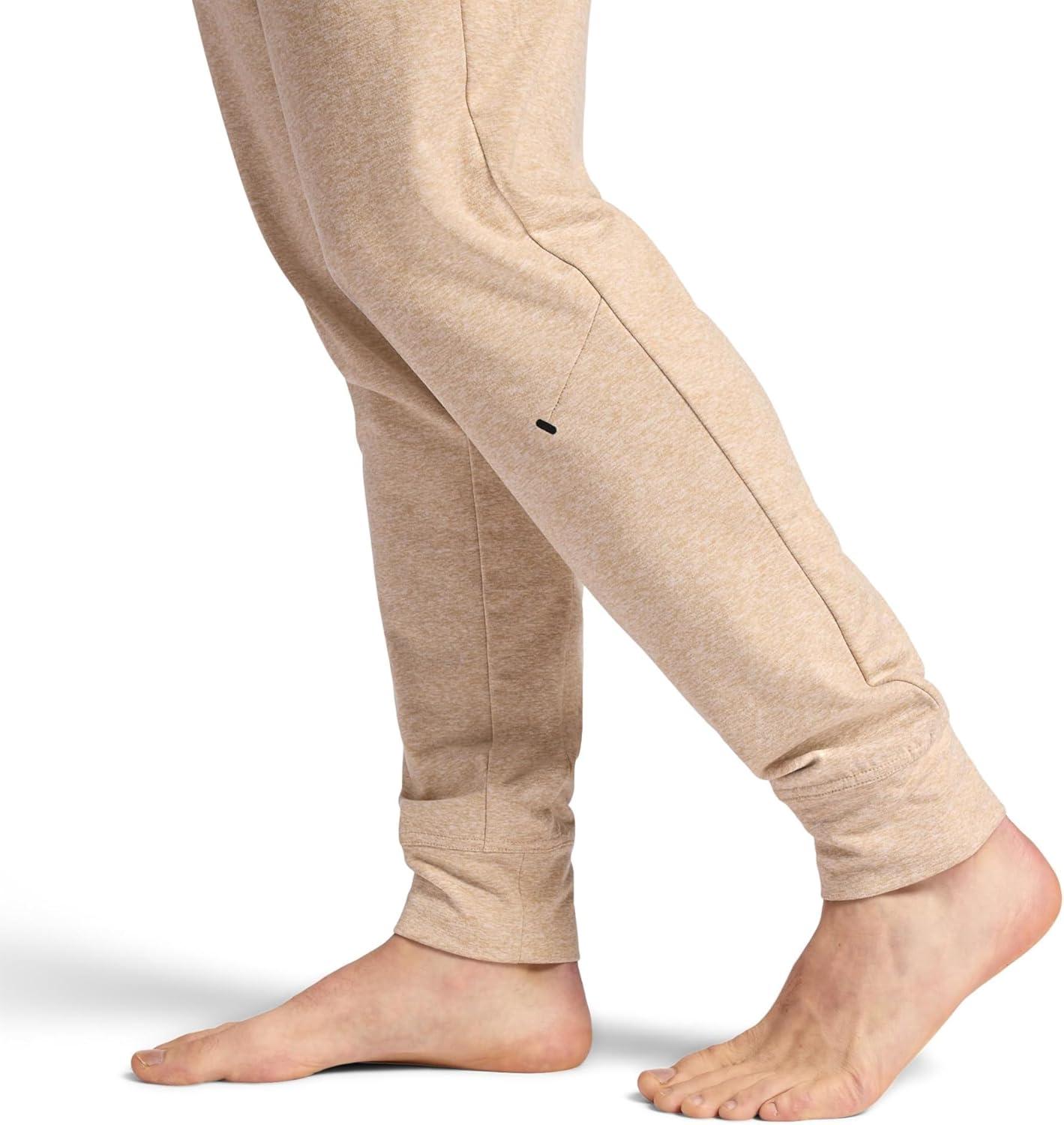 imageGaiam Mens Inner Strength Jogger Standard Fit 30 Inseam Stretch Midweight MaterialHumus Heather