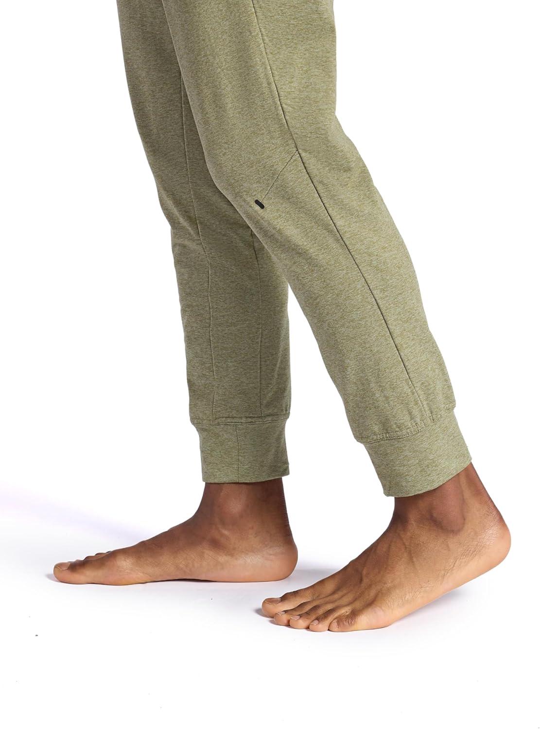 imageGaiam Mens Inner Strength Jogger Standard Fit 30 Inseam Stretch Midweight MaterialSea Spray Heather