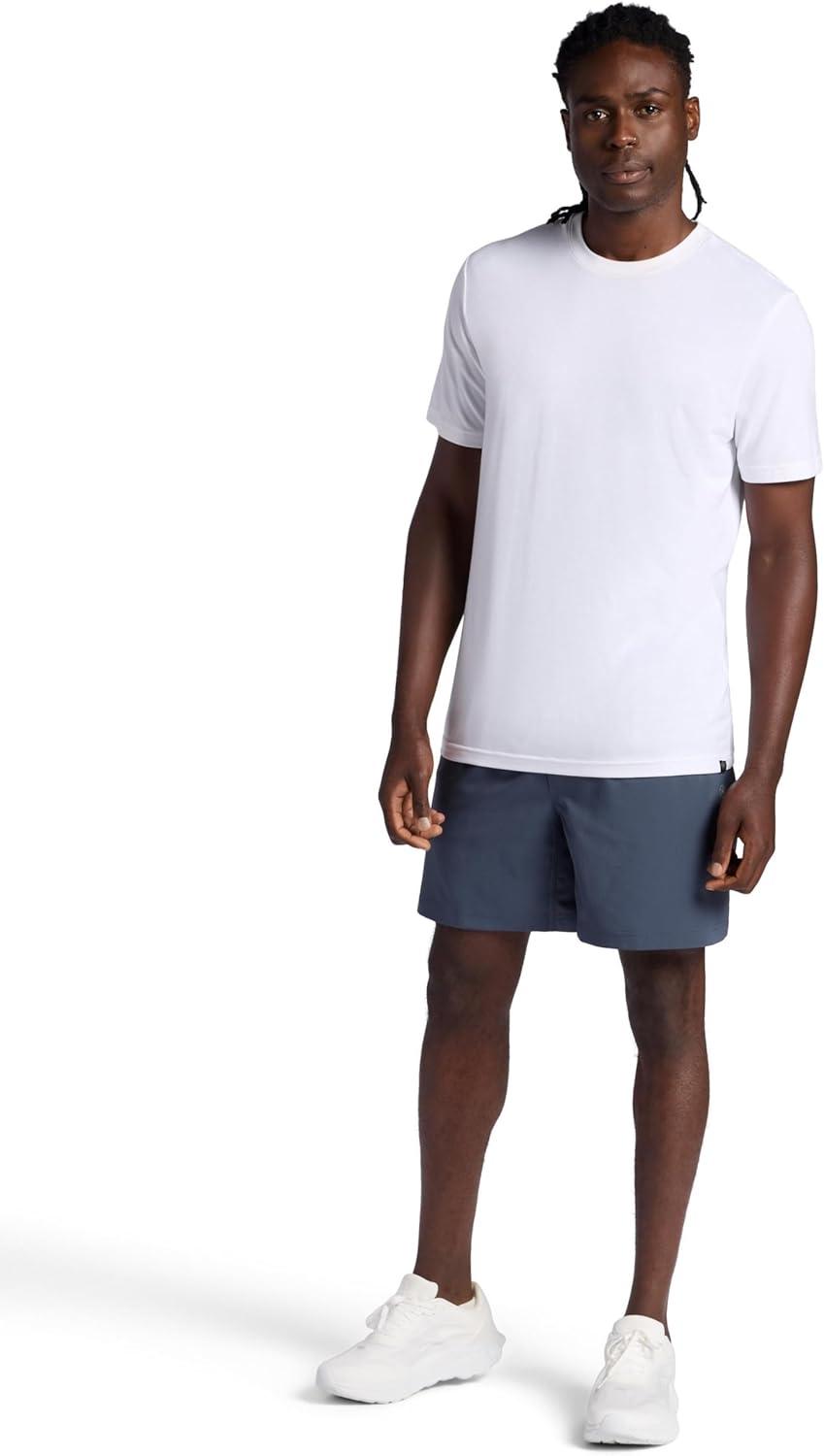 imageGaiam Mens Hatha 20 7 Short Standard Fit Stretch Lightweight Material MoistureWickingCool Grey