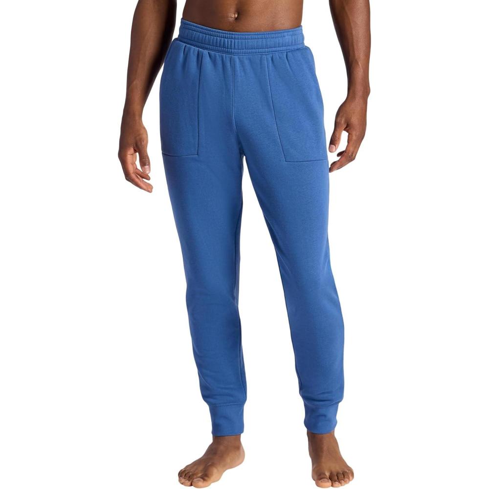 imageGaiam Mens Comfort Jogger Relaxed Fit 30 Inseam Stretch Heavyweight MaterialTrue Navy
