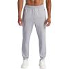 Gaiam Men’s Chill Flex Jogger, Slim Fit, 30” Inseam, Stretch Midweight Material(Sleet Heather)