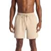 Gaiam Men’s Everyday Basic 7” Short 2.0, Relaxed Fit, Stretch Midweight Material(White Pepper)