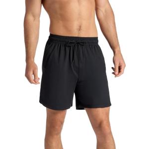 Gaiam Men’s Everyday Basic 7” Short 2.0, Relaxed Fit, Stretch Midweight Material(Black)