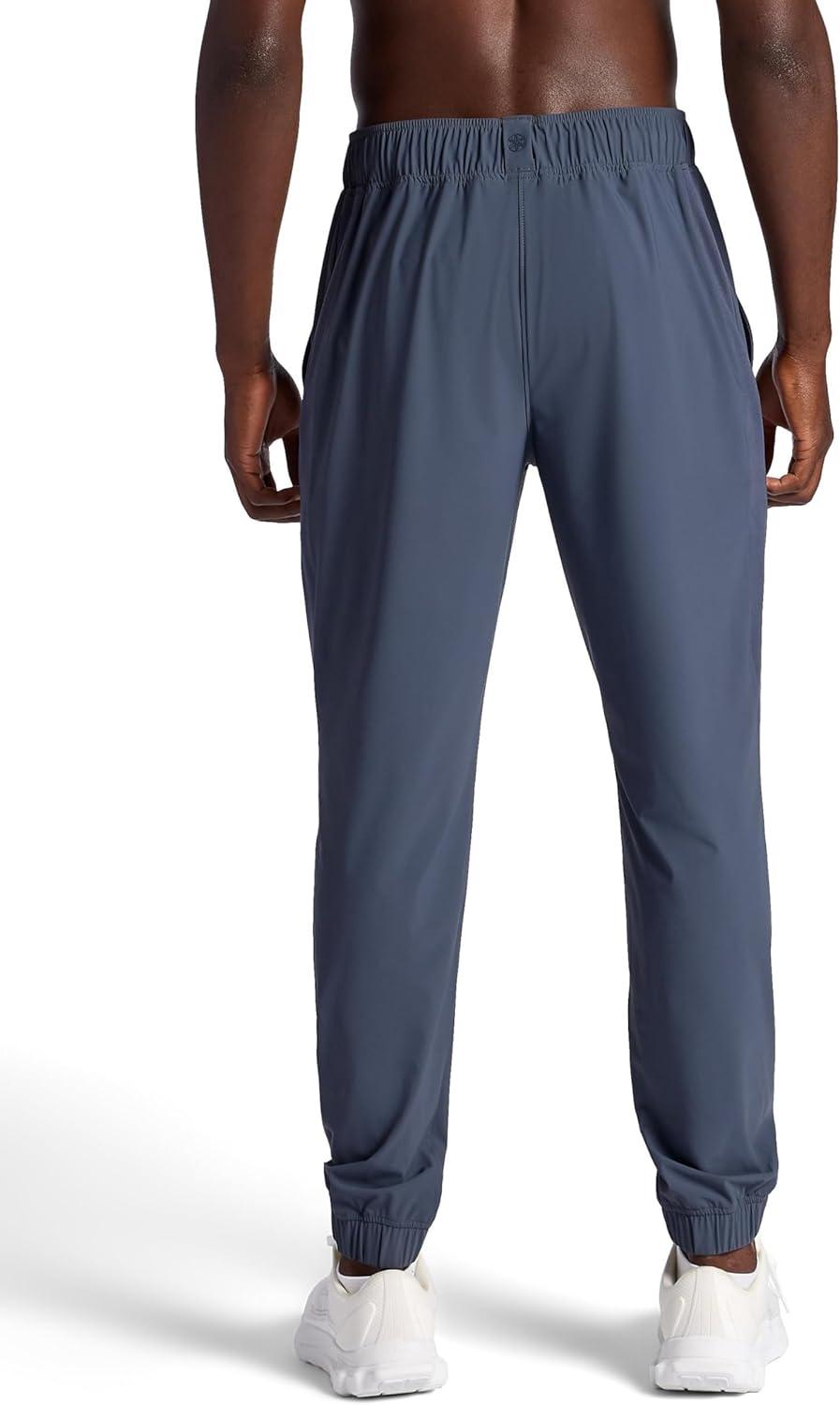 imageGaiam Mens Lotus Oblong Pant Standard Fit 31 Inseam Stretch Heavyweight Terry MaterialCool Grey