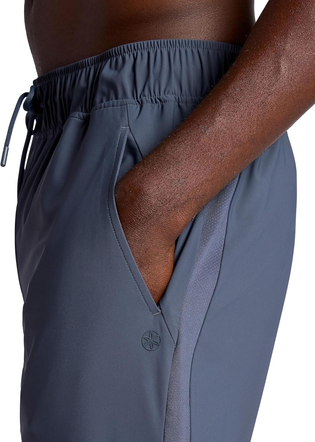 imageGaiam Mens Lotus Oblong Pant Standard Fit 31 Inseam Stretch Heavyweight Terry MaterialCool Grey