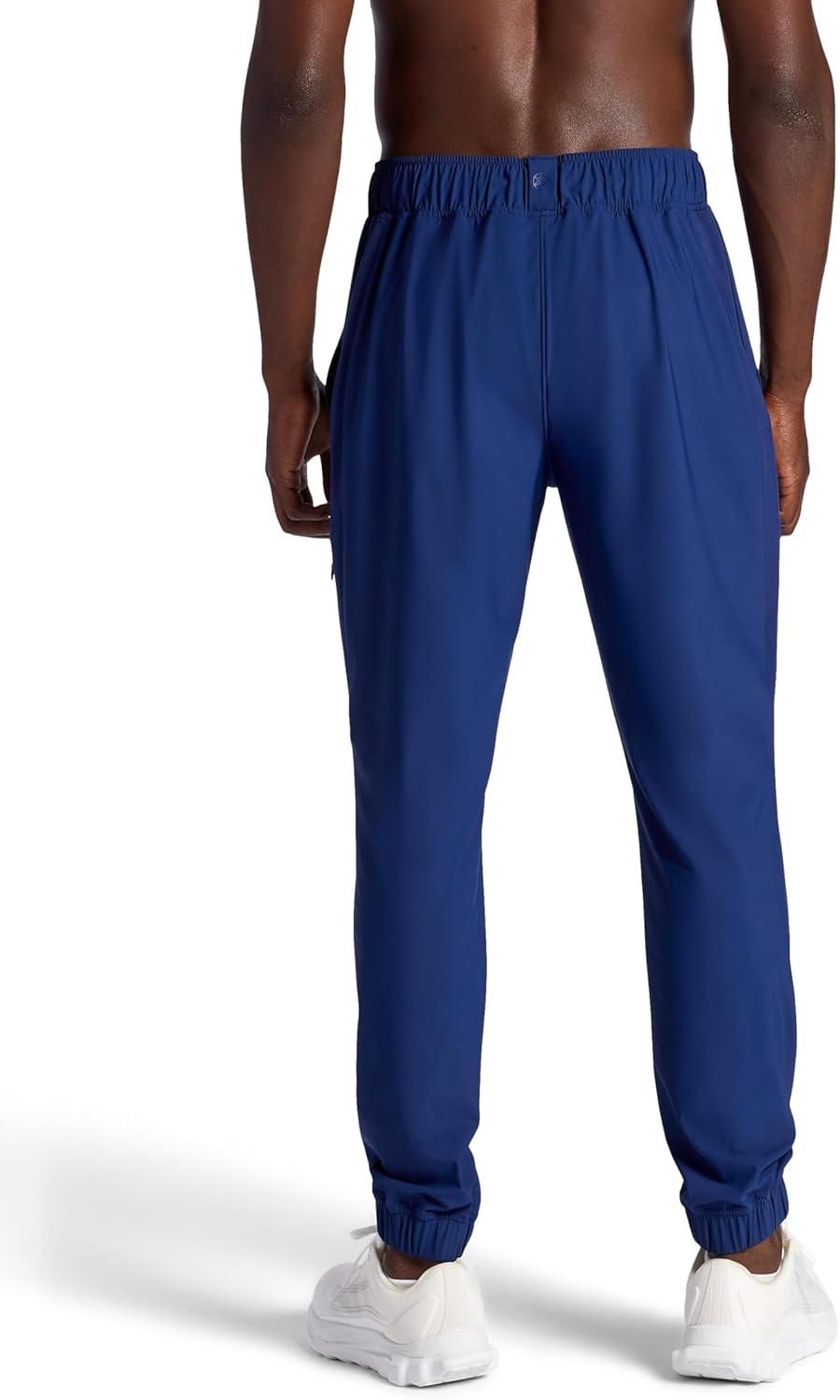 imageGaiam Mens Lotus Oblong Pant Standard Fit 31 Inseam Stretch Heavyweight Terry MaterialMedieval Blue