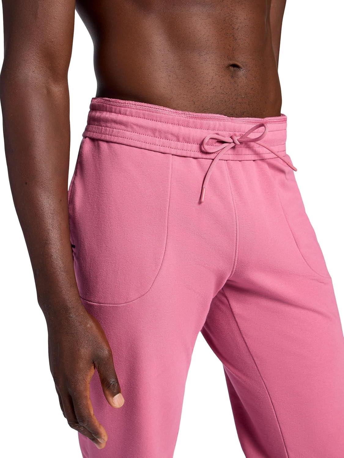 imageGaiam Mens Lotus Oblong Pant Standard Fit 31 Inseam Stretch Heavyweight Terry MaterialMesa Rose